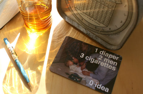1 Diaper, 2 Men, 3 Cigarettes, 0 Idea Gift Card