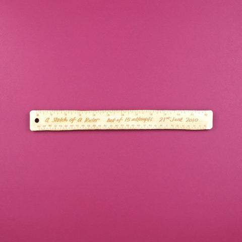 A Sketch of a Ruler