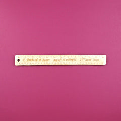 A Sketch of a Ruler