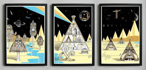 "Our Mountain" Triptych X Steven Harrington